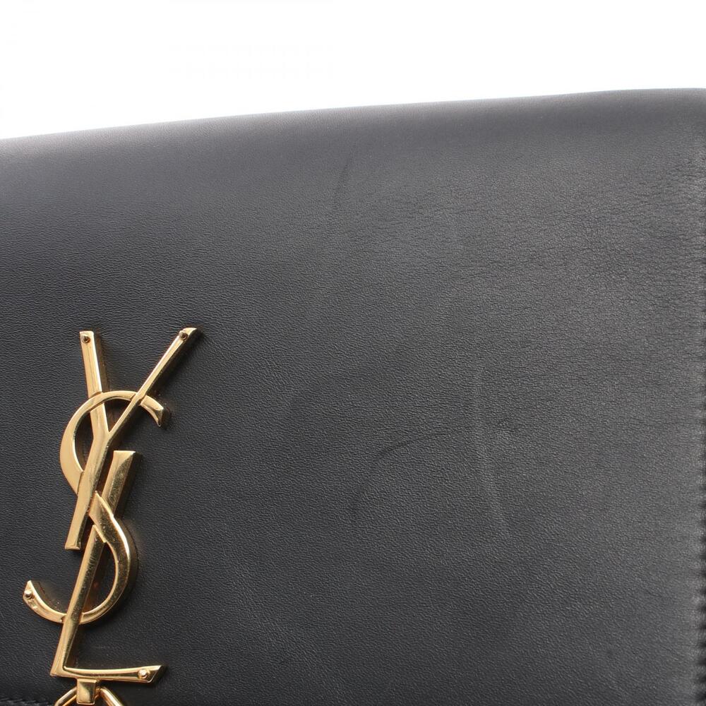 Saint Laurent Paris Kate Monogram Shoulder Bag Leather Black - Picture 8 of 12